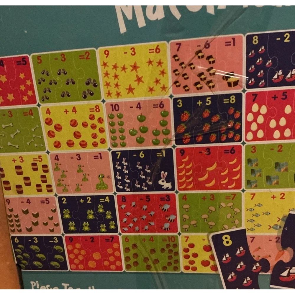 Match -Your- Math Single Solution Puzzles Age 4+ , 1-2 Player Educational Game - Picture 7 of 11